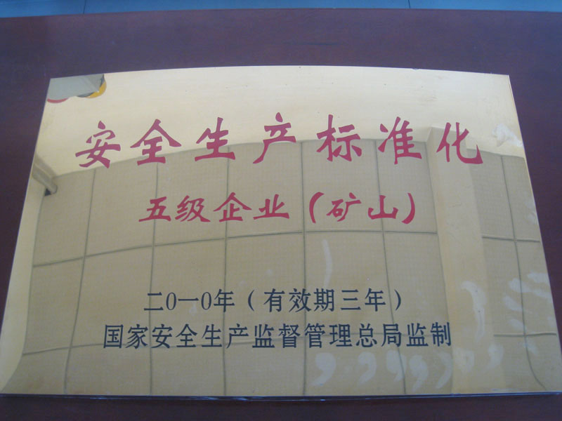 五级企业(矿山)