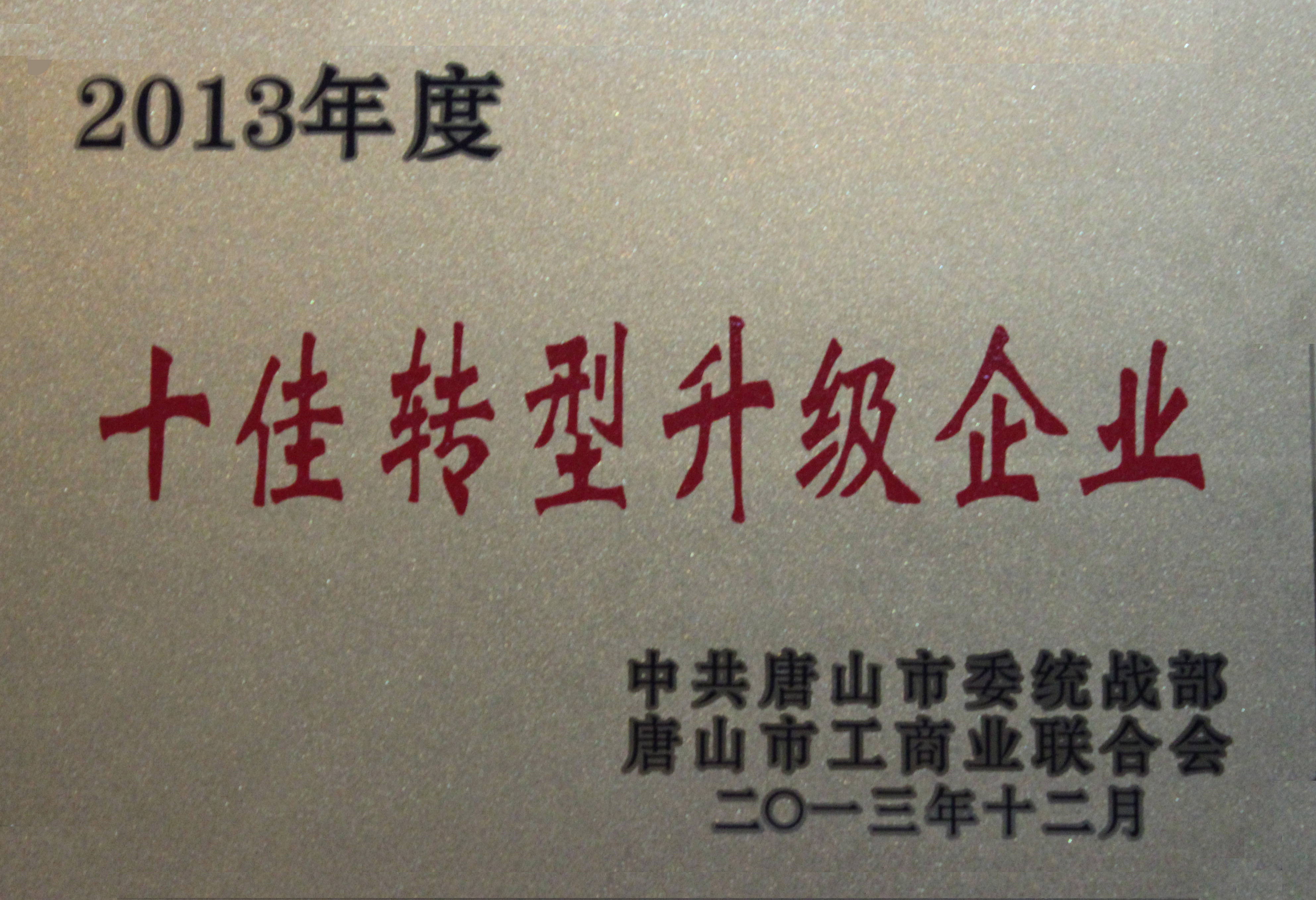 十佳转型升级企业